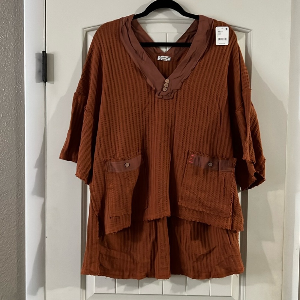 NWT Free People Happy Mix Pullover